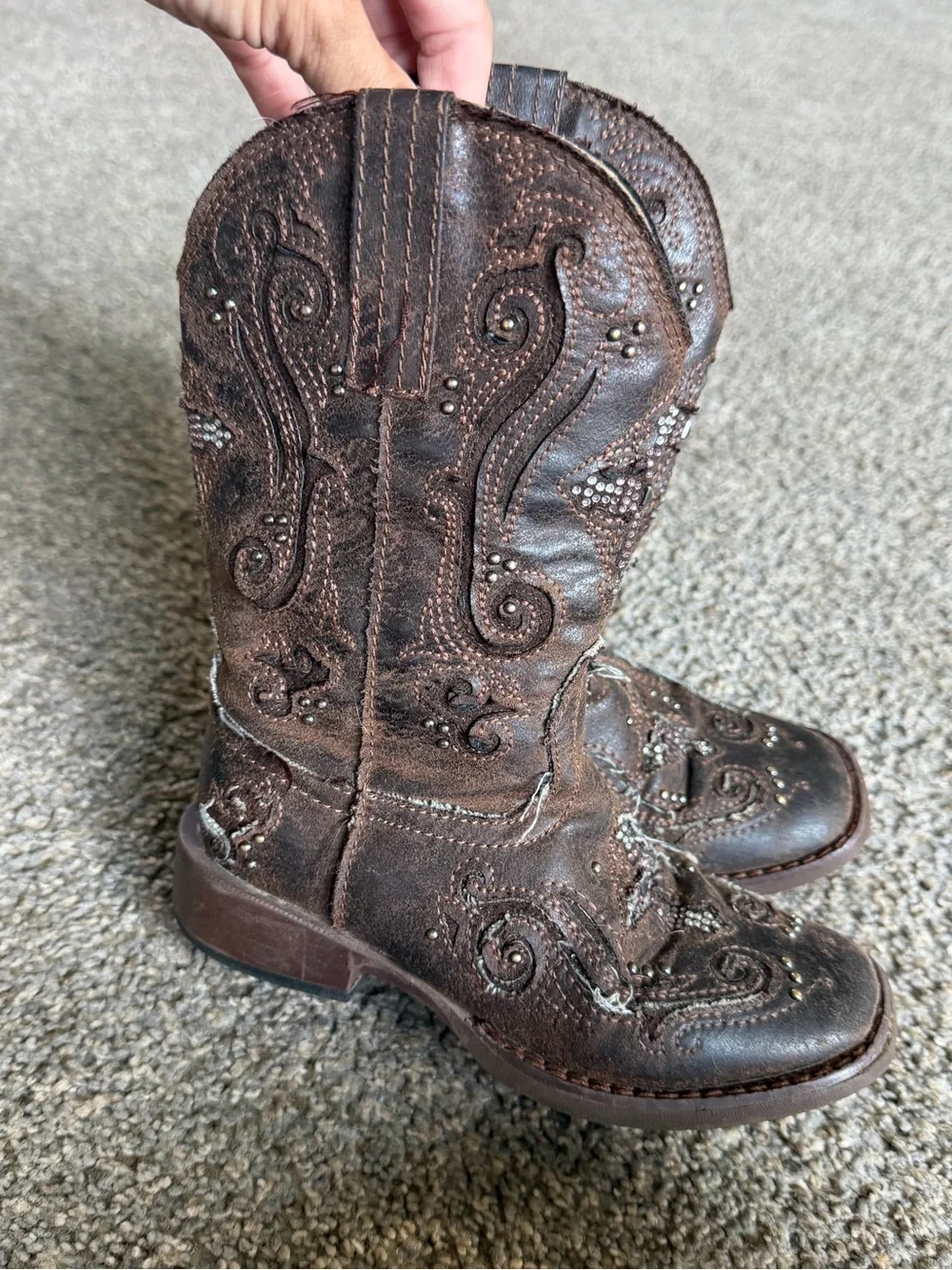 Girls Roper Cowgirl Boots